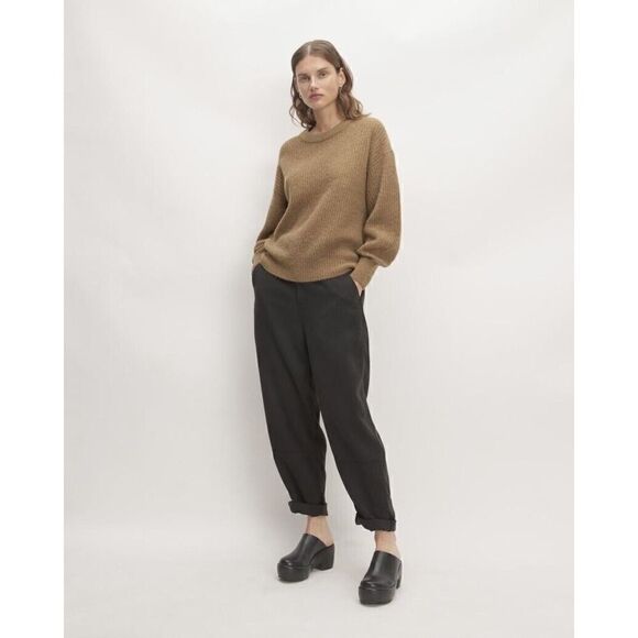 Everlane The Alpaca Crew Beige Pullover Sweater Small - Picture 4 of 11